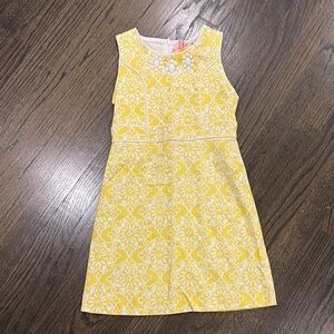 Yellow Floral Kids Dress size 7